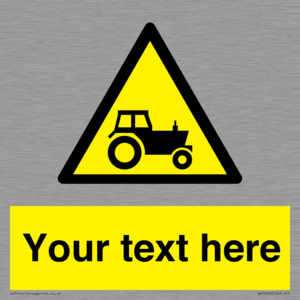 Custom warning farm machinery